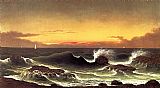 Martin Johnson Heade Seascape, Sunrise painting